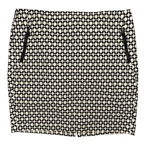 Kenar Black and White Mini Pencil Skirt